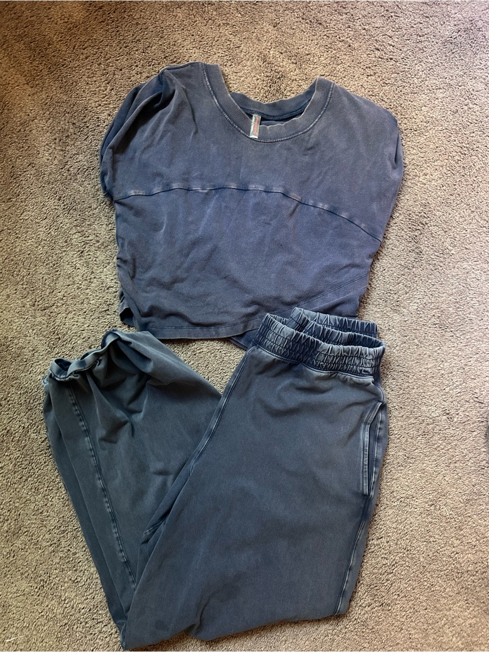 FP Movement by Free People Navy Blue Women's Jogger Set